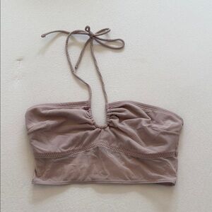 Gilly Hicks Mauve Taupe Halter Crop Top